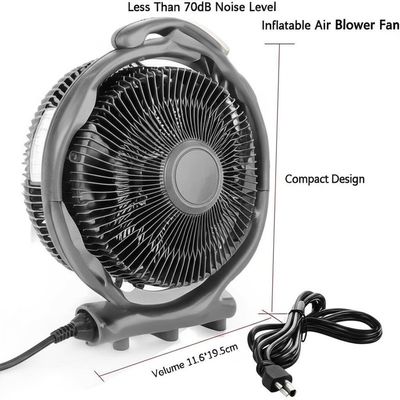 Уровень шума менее 70 дБ Вентилятор надувного воздушного вентилятора компактный дизайн 19,8*11,6*19,5 см объем 3,5 М длина силового шнура
